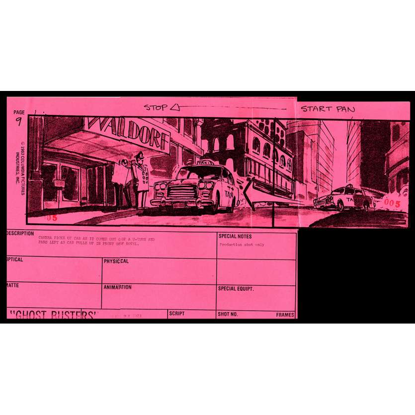 GHOSTBUSTERS Storyboard 2 21x30 - 1983 - Harold Ramis, Dan Aycroyd