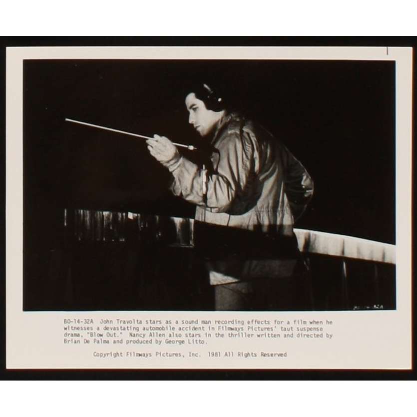 BLOW OUT Photo de presse 4 20x25 - 1981 - John Travolta, Brian de Palma