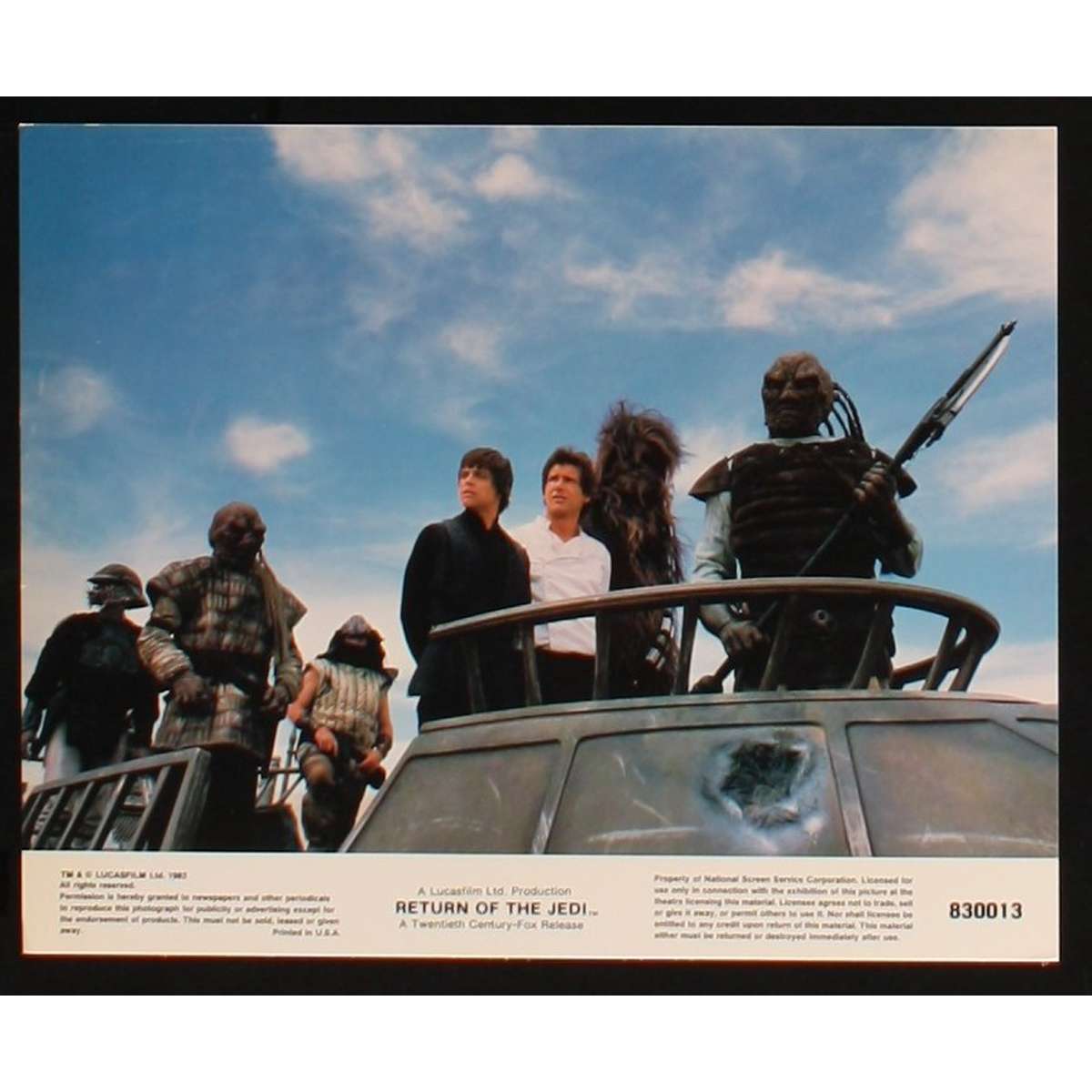 1983 return of the jedi cards