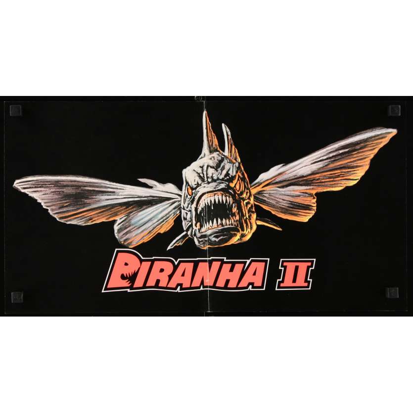 PIRANHAS II US Standee  10x20 - 1981 - James Cameron, Lance Henriksen
