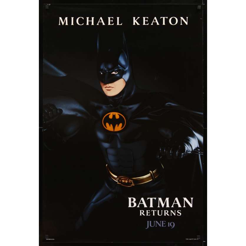 BATMAN LE DEFI Affiche de film  69x104 - 1992 - Michael Keaton, Tim Burton
