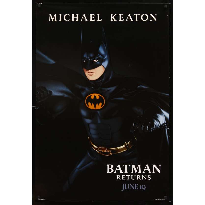 BATMAN LE DEFI Affiche de film 69x104 - 1992 - Michael Keaton, Tim Burton