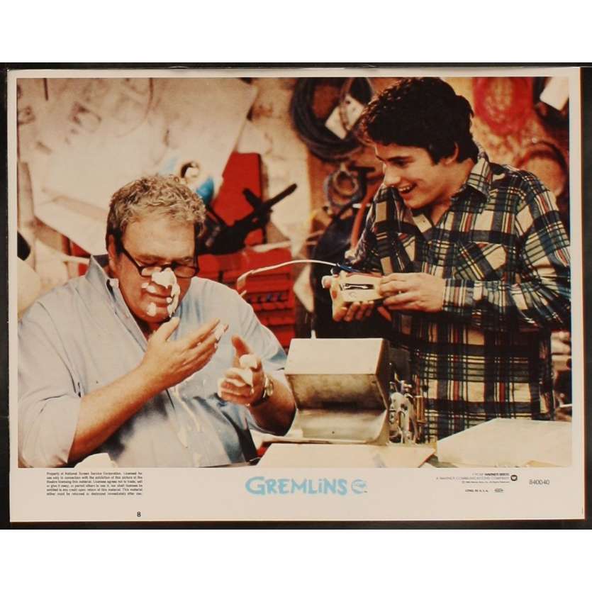 GREMLINS US Lobby Card 8 11x14 - 1984 - Joe Dante, Zach Galligan