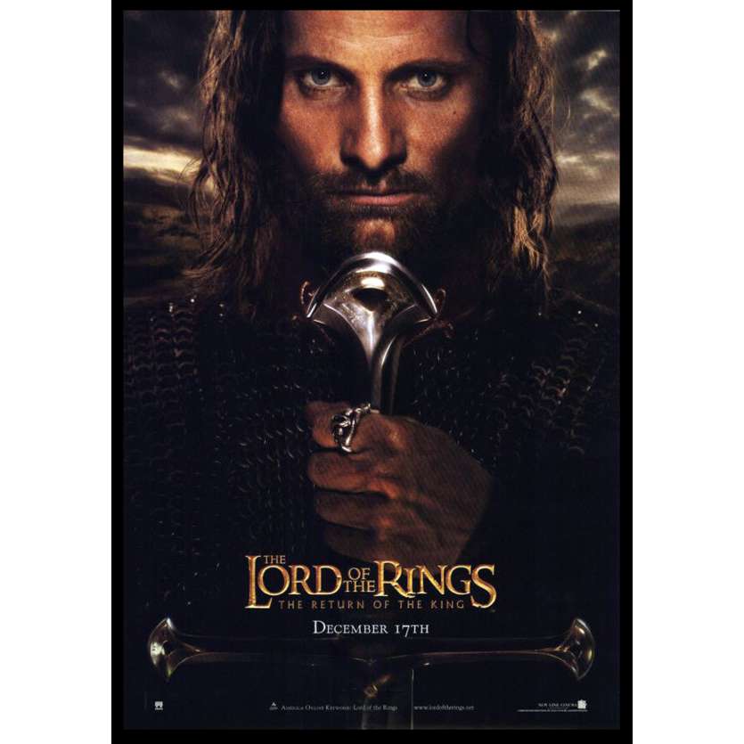 LORD OF THE RINGS: THE RETURN OF THE KING US Movie Poster A 11x17 - 2003 - Peter Jackson, Viggo Mortensen