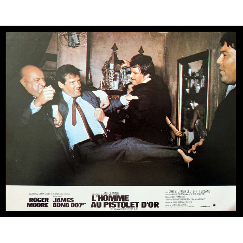 THE MAN WITH THE GOLDEN GUN French Lobby Card 1 9x12 - 1974 - Guy Hamilton, Roger Moore