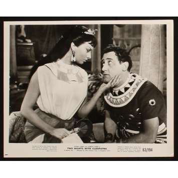 TWO NIGHTS WITH CLEOPATRA US Still 2 8x10 - 1954 - Mario Mattoli, Sophia Loren