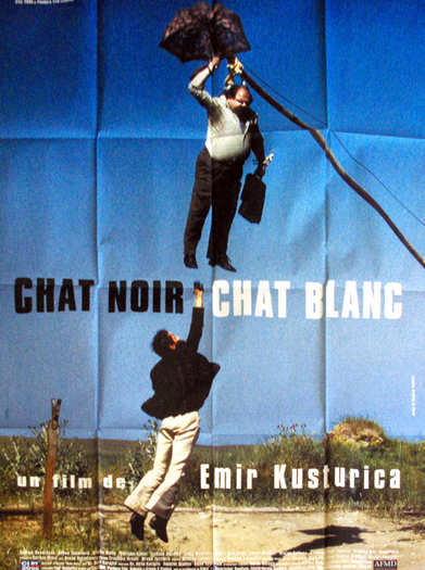 Affiche de film originale française de Chat Noir chat Blanc