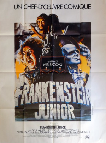Frankenstein Junior original vintage french movie poster