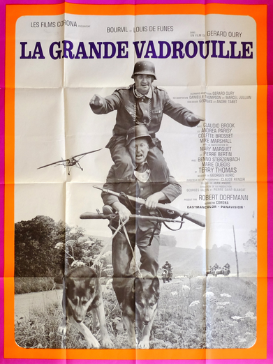 Affiche franàaise roginale de cinéma de la Grande Vadrouille