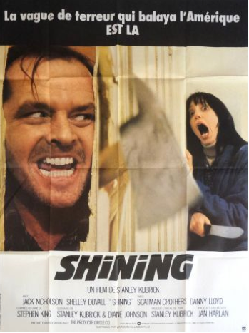Affiche cinema de Shining de Stanley Kubrick
