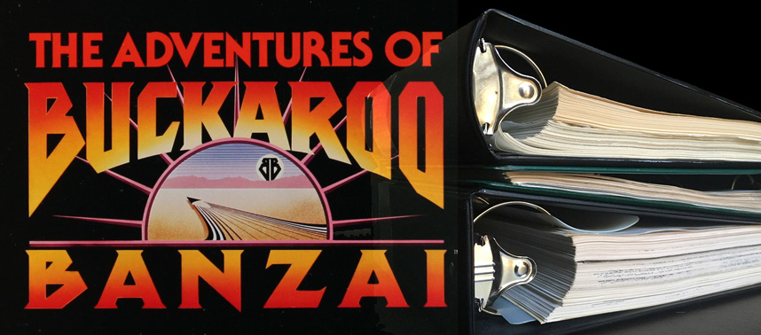 Buckaroo Banzai movie script and storyboards