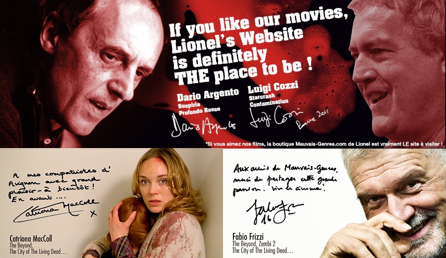 Dario Argento et Luigi Cozzi soutiennent Mauvais Genres !