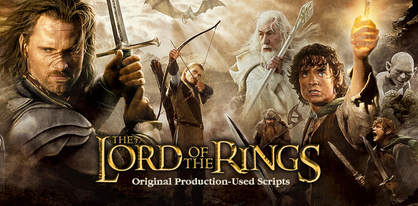 Lord of the Rings Movie Scripts