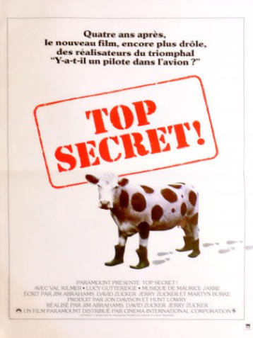 Top Secret original french vintage movie poster